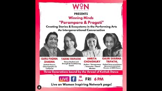 Winning Minds in conversation with Gauri Sharma Tripathi, Guru Padma and Tarini Tripathi