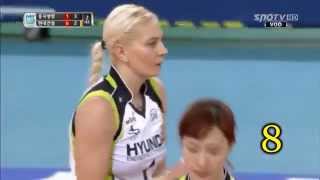 Yeliz Başa ,Hyundai Hillstate - Pink Spiders , KOVO 2013 2014, Yeliz Başa 33 Points