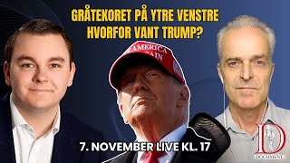 LIVE: Gråtekoret på ytre venstre, og tallene bak Trump-seier