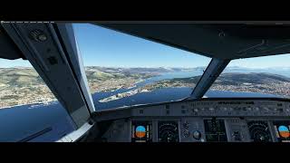 MSFS 2020 landing Split (Spalato) Fenix A320 v2