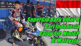 Giovanni Gani Umur 8 Dari Indonesia Balap Di SIC MiniGP Malaysia