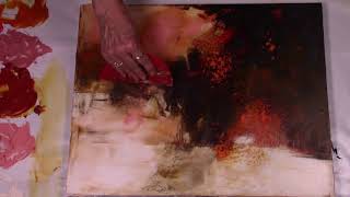 Abstract Art-Cold Wax & Oil on Encausticbord-Part 1 of 2