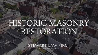 Drone Footage - Masonry Restoration , The Stewart Law Firm