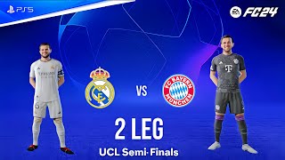 FC 24 - Real Madrid vs FC Bayern Munchen | UCL 23/24 Sami Final Match 2nd Leg Gameplay PS5™