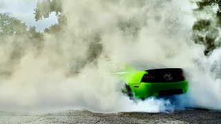 Turbo mustang burnout