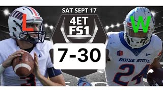 Boise State VS UT Martin -SPECIAL- Game Review & Reaction