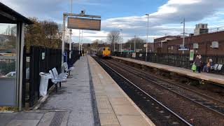 DRS class 20s  locomotives 20305 & 20302 coast though Chapeltown with Grimsby town to Bridlington