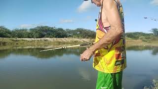 galera assista esse vídeo pescando piaba e tilápia em frente de casa esse e meu sertão