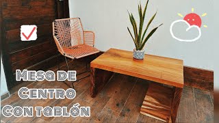 Súper fácil de hacer ⚡️MESA DE CENTRO CON TABLÓN