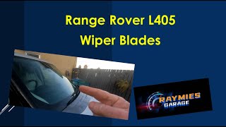 Changing Rear Wiper Blade Ranger Rover L405