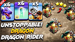 TH16 Attack Strategy With (DRAGON + DRAGON RIDER) Clash of Clans | Th16 Dragon & Dragon Rider Attack