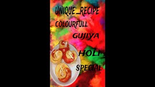 Colourfull Gujiya for Holi Special | Gujiya Made with Mawa & Dry Fruit |by @unique_kitchen9621