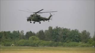 Pokaz Mi-24 na pikniku lotniczym w Pruszczu Gdańskim