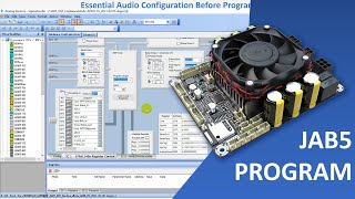 How to Program WONDOM JAB5 Sigma DSP ADAU1701 I2S & Analog Input Port w SigmaStudio & Demo Program