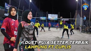 Duet puja ft cuplis bombardir spike tim lawan | Satria po cup 1