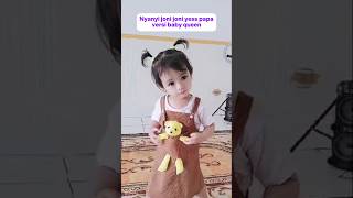 Nyanyi joni joni yes papa versi baby queen #nurseryrhymes #bayinyanyi #bayilucu #balita #shorts