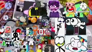 Logo And Characters Getting Spooked By The Boo Word Add Round 270