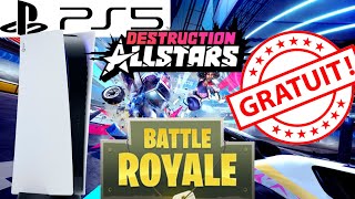 PS5 NOUVEAU BATTLE ROYALE GRATUIT ! Destruction AllStars FR