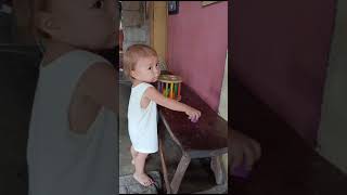 Baby showing talent to mommy. #familyvlog #cutebaby #babyvlogger #babysvlog #cute  #babyvloger