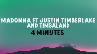 Madonna - 4 Minutes ft. Justin Timberlake and Timbaland ♥ Lyrics ♥ مترجمة ♥