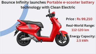 Bounce Infinity Unveils Game-Changing Portable E-Scooter Battery Tech with Clean Electric