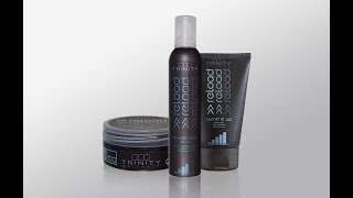 Современная укладка на короткие волосы при помощи стайлинга Trinity haircare