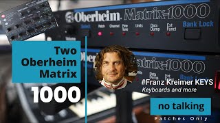 Two Oberheim Matrix 1000 played by Franz Kreimer Keys (Patches only; no talking)