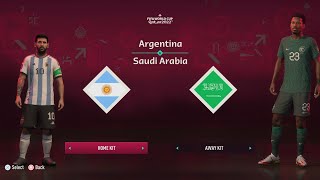 FIFA 23 | FINAL COPA MUNDIAL QATAR 2022 | ARGENTINA VS ARABIA SAUDITA | 4K 60FPS | PS5