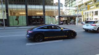 Porsche Taycan 4S on Bay Street | Carspotting + Slow Mode + Reverse Experience