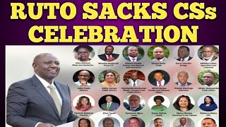 RUTO SACKS HIS CABINET WITH KENYANS CELEBRATING #trending #celebration