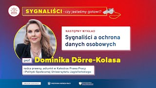 Sygnaliści – czy jesteśmy gotowi? - wykład „Sygnaliści a ochrona danych osobowych”