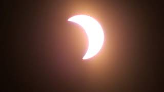 Solar eclipse video - peak