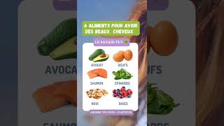 6 aliments pour avoir des beaux cheveux #naturopathie #santé #nutrition