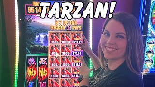 Playing A Favorite…TARZAN! #slots #gambling #lasvegas