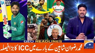 Muhammad Rizwan and Shaheen Afridi To Be ICC T20 Player of The Year 2021