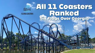 All the Roller Coasters at Six Flags Over Georgia! (11 Different Coasters!)