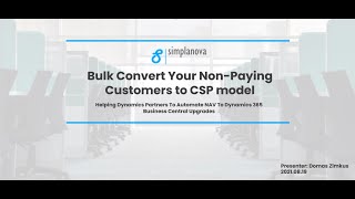 Webinar: Bulk Convert Your Non-Paying Customers to CSP model