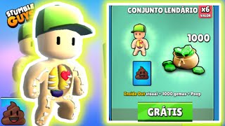 Stumble guys ganhando skin lendária e  1000 gemas