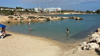 Atlantica Aqua Blue, Protaras, Cyprus, walk to nearest beach, Mimosa beach Oct 24.