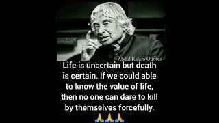 life /vs/ death,,, wonderful quotation by Dr apj abdul kalam sir.