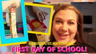 FIRST DAY OF SCHOOL//KINDERGARTEN HOMESCHOOL VLOG