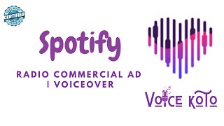 Spotify Uninterrupted Ad: Radio Commercial Ad Voiceover Impression