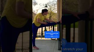 Outdoor leg stretching exercise #martialarts #taekwondo #stretching