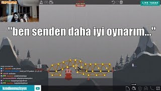 Kendine Müzisyen - Kız Arkadaşı (Özge Yenge) ile Birlikte Köprü Yapma Oyunu Oynuyor (Poly Bridge)