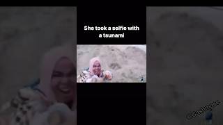 Woman Takes A Selfie While In A TSUNAMI! *FATAL ATTRACTION* #reaction