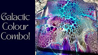 #361 Galactic Colour Combo For Acrylic Pouring! Fluid art/ Bloom