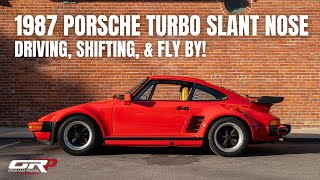 1987 Porsche Turbo Coupe M505 Slant Nose - Driving, Shifting, & Fly By!