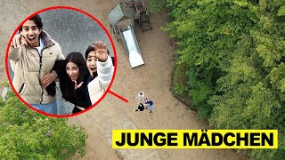 DROHNE überwacht JUNGE und MÄDCHEN in REAL LIFE um 3 UHR mittags !!