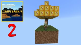 Lucky Block in Craftsman 4 || SkyBlock Craftsman 4 Survival Part 2