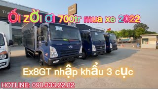 Hyundai EX8GT tải trọng 8 tấn thùng dài 5.3m đời 2022. HOTLINE: 098.333.22.82